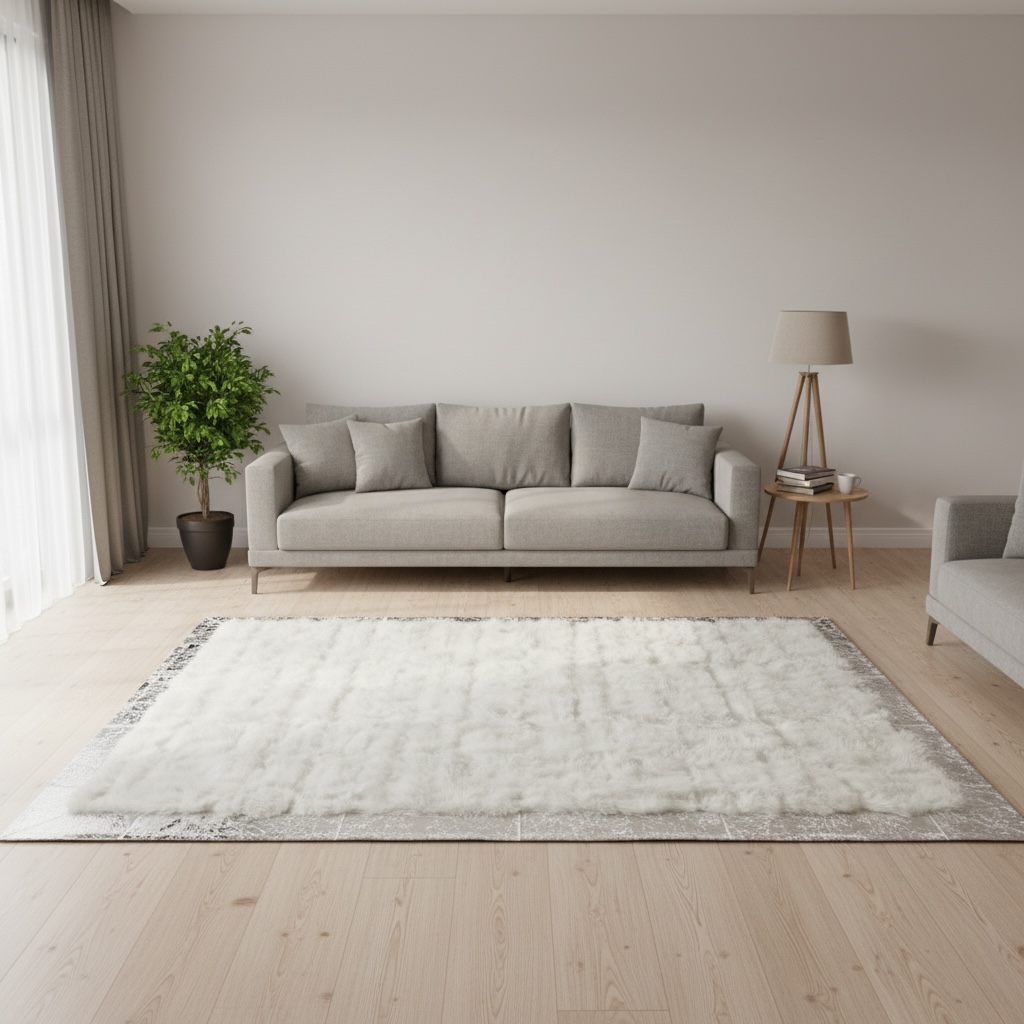 Krem Toscana Kürkü Halı – Doğal, Yumuşak ve Lüks Tasarım