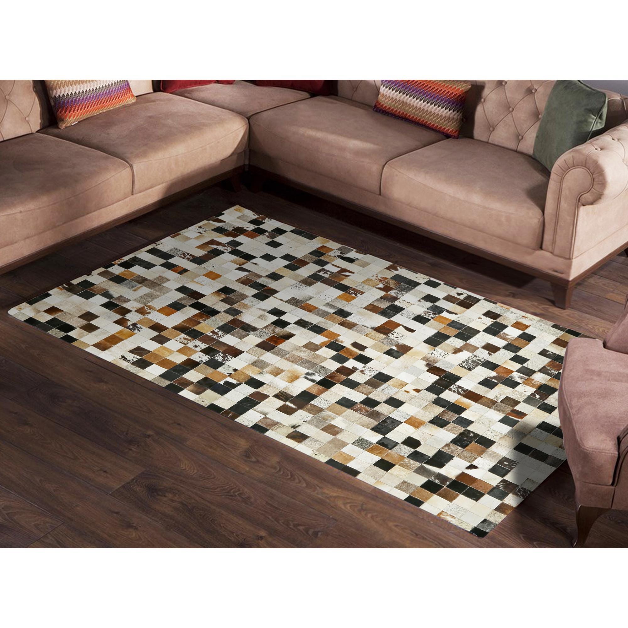 Dana Derisi Dana Derisi Patchwork Halı