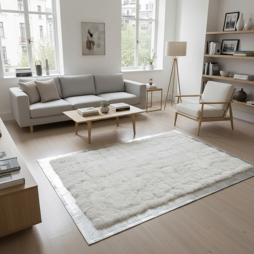 Krem Toscana Kürkü Halı – Doğal, Yumuşak ve Lüks Tasarım