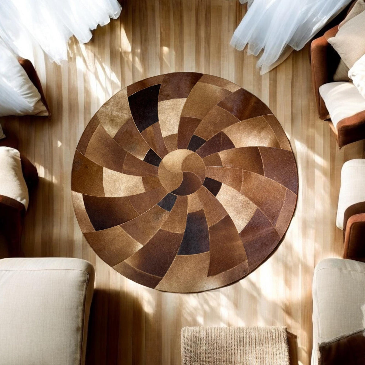 Spiral halı ortam