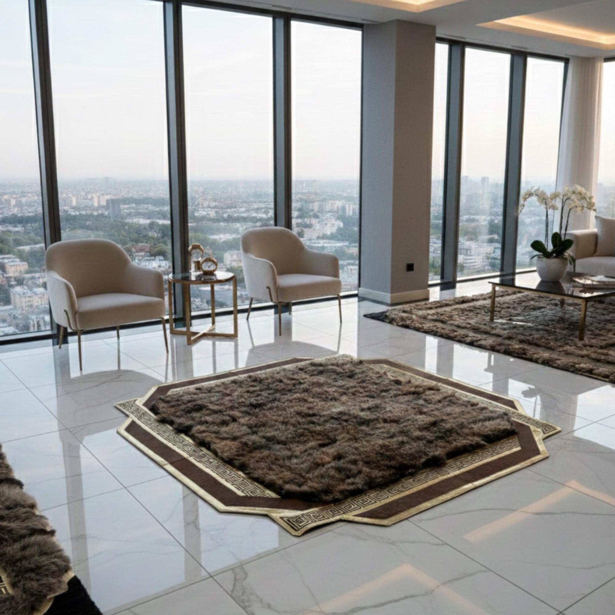 Toskana Kürk Halı – Doğal Yumuşak Dokulu, El İşçiliği Premium Dekoratif Halı