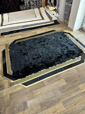 Siyah Toskana kürk halı 180x240